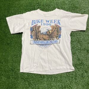 Myrtle Beach Graphic Tee 1996 Men’s XL White Vintage Souvenir Shirt Retro